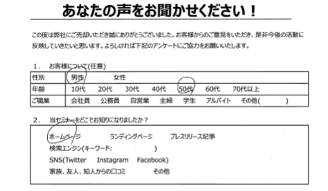 訳あり物件買取アンケート